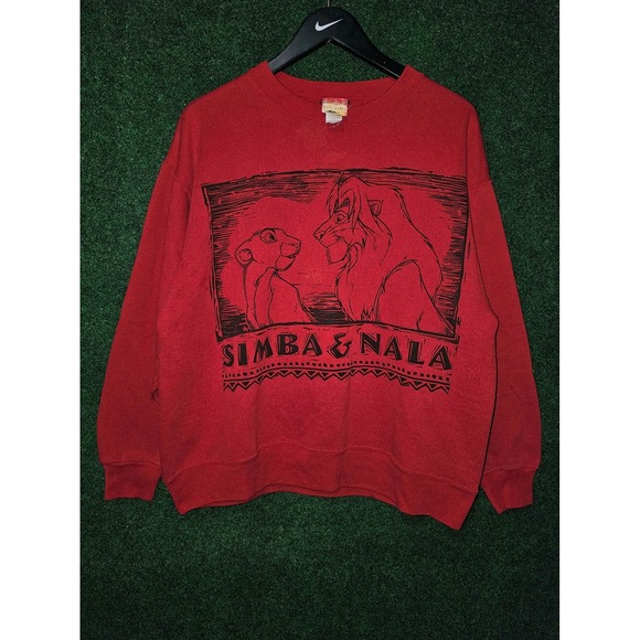 Vintage disney The Lion King crewneckSimba & Nala